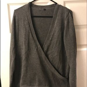 Gray sweater